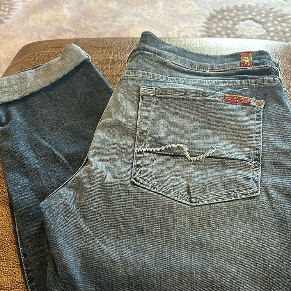 7 for all Mankind Josefina Skinny Boyfriend Jeans Waist 29